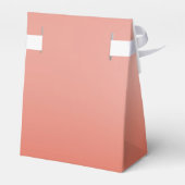 Coral Peach Dipped Chic Elegantes benutzerdefinier Geschenkschachtel (Rückseite)