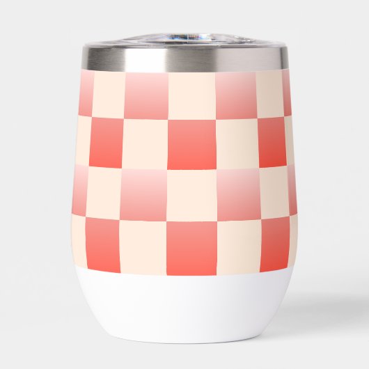 Coral Peach Gradient Checked (Vorderseite)