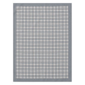 Coral Peach Gray Kariert Tableclout zum gemütliche Tischdecke (Vorderseite)