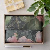 Coral Peach Peony Blume Decoupage Seidenpapier (Geschenk)