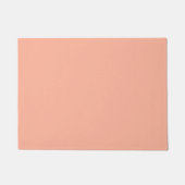 Coral Peach Solid Color Fußmatte (Vorderseite)