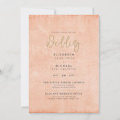 Coral Peach Wedding Instant Digital Download Einladung (Vorderseite)