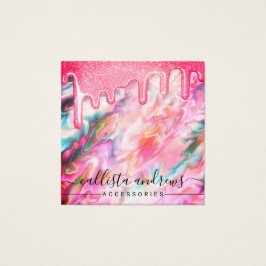 Coral Pearl Opal Glitzer Tropfen Earring Display