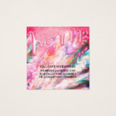 Coral Pearl Opal Glitzer Tropfen Earring Display (Rückseite)