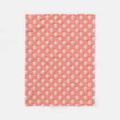 Coral & Pearls Elegant Soft Throw Blanket Fleecedecke (Vorderseite)