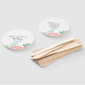 Coral Peony Modern Wedding Fächer (Non-assembled)