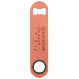 Coral Personalisiert Trauzeuge Speed Flaschenöffner