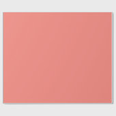 Coral Pink Beste monochromatisch Geschenkpapier (Flach)