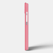 Coral pink candy Streifen Case-Mate iPhone Gehäuse Hülle (Rückseite / Links)