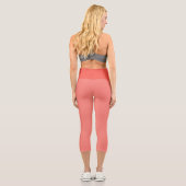 Coral Pink Capri Leggings (Rückseite)