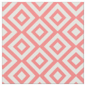 Coral Pink Diamonds Pattern Stoff (Nahaufnahme)