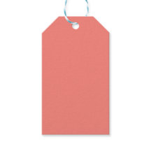 Coral Pink Gift Tags