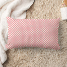 Coral Pink Gingham Pattern