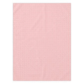 Coral Pink Gingham Pattern Tischdecke (Vorderseite)