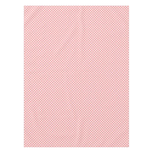 Coral Pink Gingham Pattern Tischdecke (Vorderseite)
