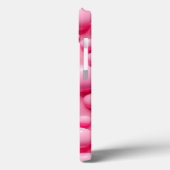 Coral Pink Glossy Bubbles iPhone Case Art (Rückseite / Links)
