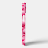 Coral Pink Glossy Bubbles iPhone Case Art (Rückseite / Rechts)