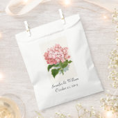 Coral Pink Hydrangea Gastgeschenk Hochzeit Bag Geschenktütchen (Ausgeschnitten)