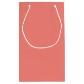 Coral Pink Kleine Geschenktasche Geschenktüte (Rückseite)