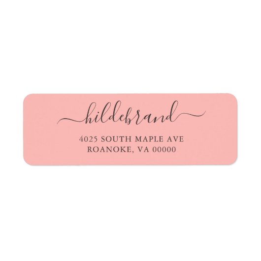 Coral Pink Loose Script (Vorne)