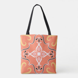 Coral & Pink marokkanische Mosaik Tile Boho Chic Tasche