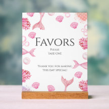 Coral Pink Mermaid Geburtstagsparty Favoriten