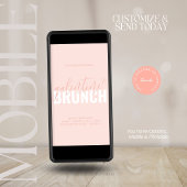 Coral Pink Moderne Galentine Party Einladung