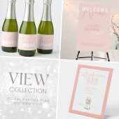Coral Pink Moderne Galentine Party Einladung