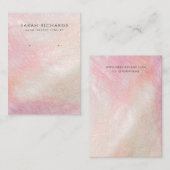 Coral Pink Mother Pearl Juwelry Earring Display Visitenkarte (Vorne/Hinten)
