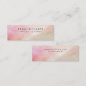 Coral Pink Muschel Mutter von Pearl Display Mini Visitenkarte (Vorne/Hinten)