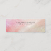 Coral Pink Muschel Mutter von Pearl Display Mini Visitenkarte (Rückseite)