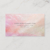 Coral Pink Mutter von Pearl Elegant Visitenkarte (Rückseite)