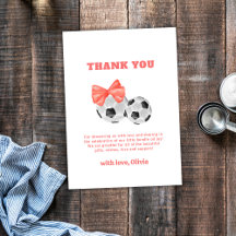 Coral Pink Oh Baby-Bogen Fußball Sport Baby Shower