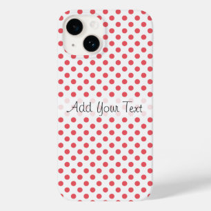 Coral Pink Polka Dots von Shirley Taylor Case-Mate iPhone 14 Hülle