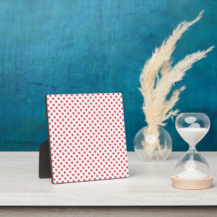 Coral Pink Polka Dots von Shirley Taylor Fotoplatte