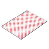 Coral Pink Polka Dots von Shirley Taylor Notizblock (Linke Seite)