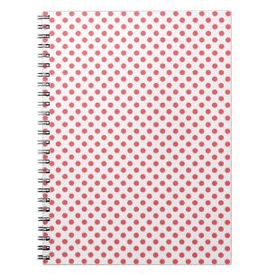 Coral Pink Polka Dots von Shirley Taylor Notizblock