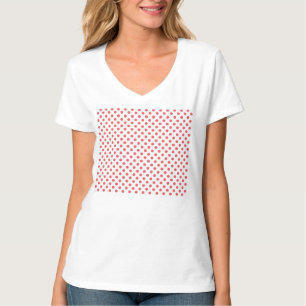 Coral Pink Polka Dots von Shirley Taylor T-Shirt