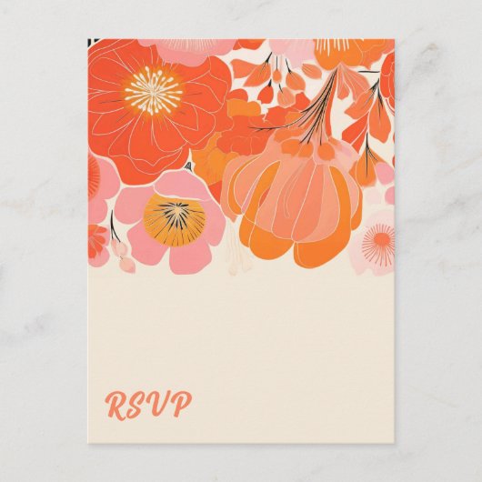 Coral Pink Poppy Blume UAWG Postkarte (Vorderseite)