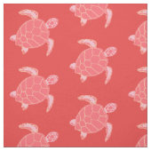 Coral Pink Sea Turtles Pattern Stoff (Muster)