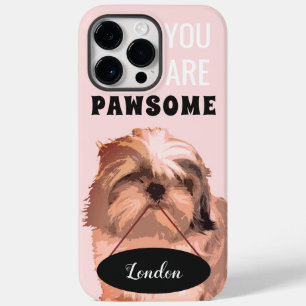 Coral Pink Shih Tzu iPhone 11 Pro Max Fall Case-Mate iPhone 14 Pro Max Hülle