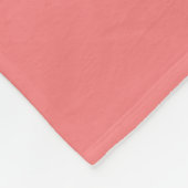 Coral Pink Simple Modern Hello Sunshine Fleecedecke (Ecke)
