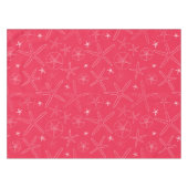 Coral Pink Starfish & Sand Dollar Tableclout Tischdecke (Vorderseite (Horizontal))