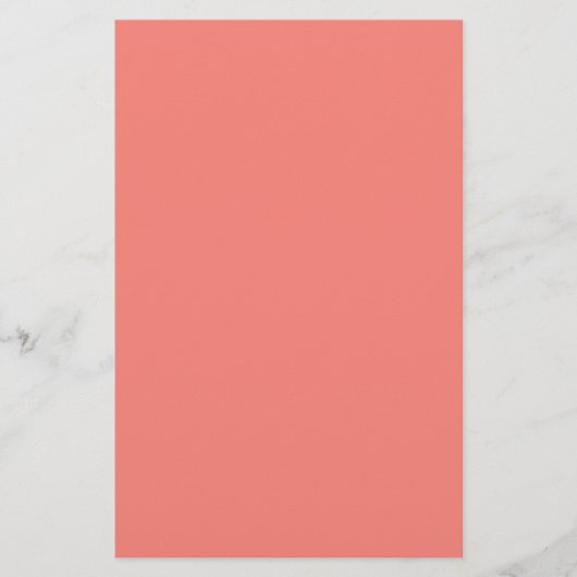 Coral Pink Stationery Briefpapier (Vorderseite)