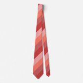 Coral Pink Stripes Neck Tie Krawatte (Vorderseite)