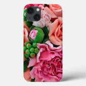 Coral & Pink Tee Rose Blume Case-Mate iPhone Hülle (Rückseite)