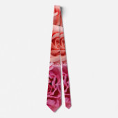 Coral & Pink Tee Rose Blume Krawatte (Vorderseite)