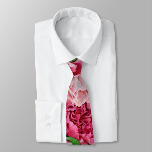 Coral & Pink Tee Rose Blume Krawatte (Gebunden)