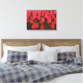 Coral Pink Tulips Leinwanddruck (Insitu (Schlafzimmer))