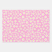 Coral, Pink und Yellow Boho Frühlingsmuster Geschenkpapier Set (Vorderseite 3)